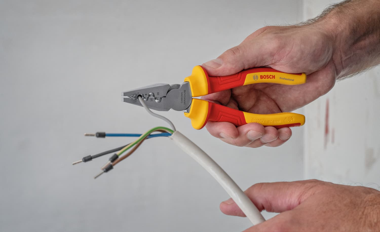Vde crimping pliers, 180 mm