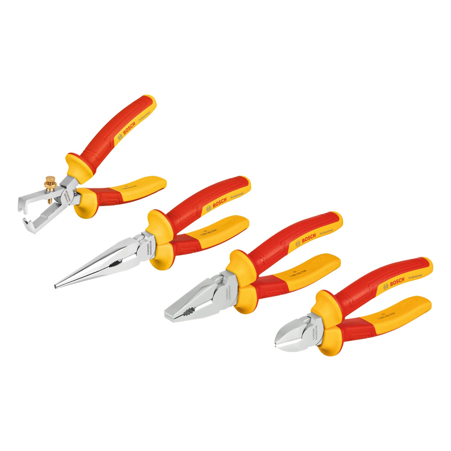 Vde pliers set, 4 pcs