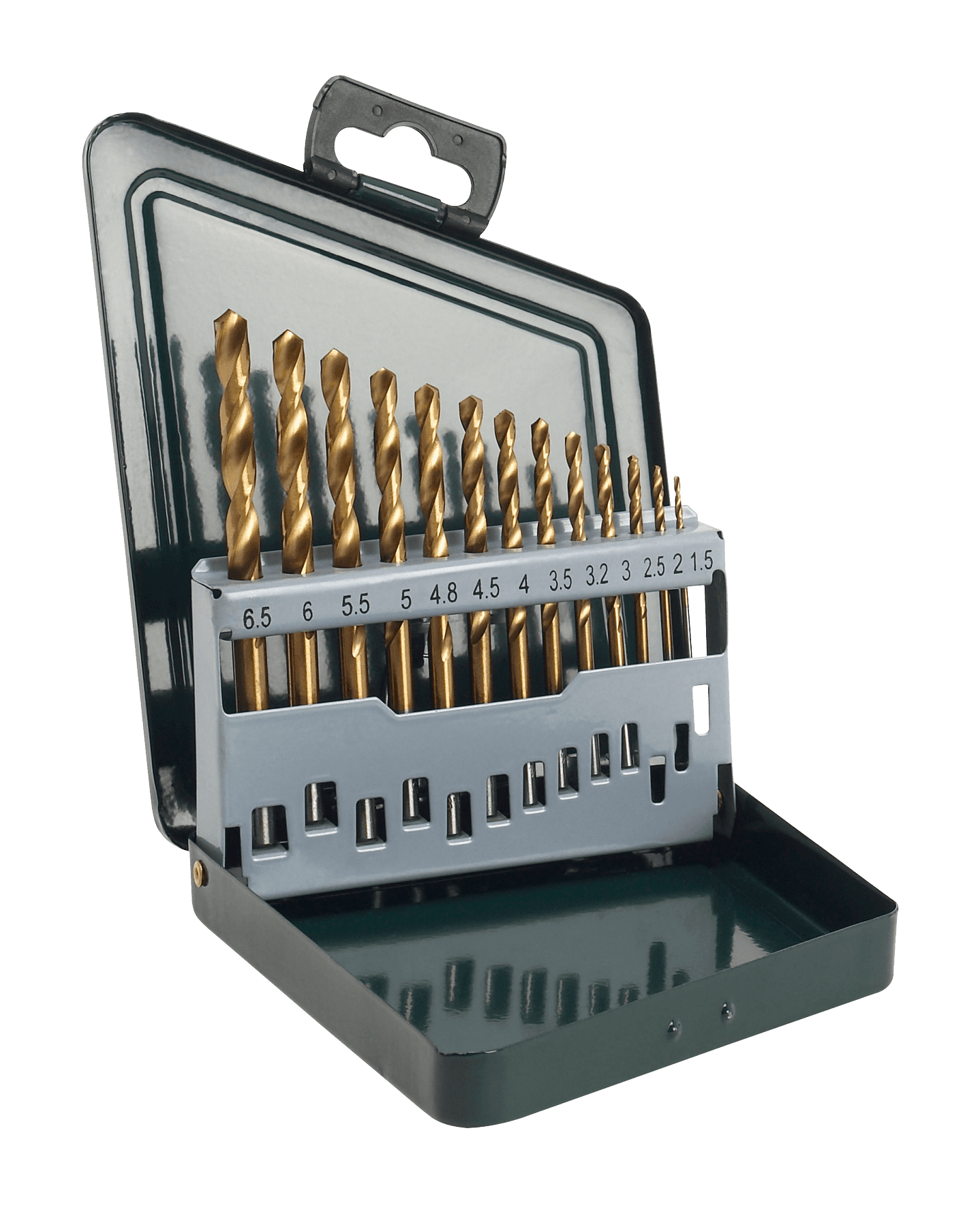 Set de burghie pentru metal hss-tin, din 338 13 bucăți