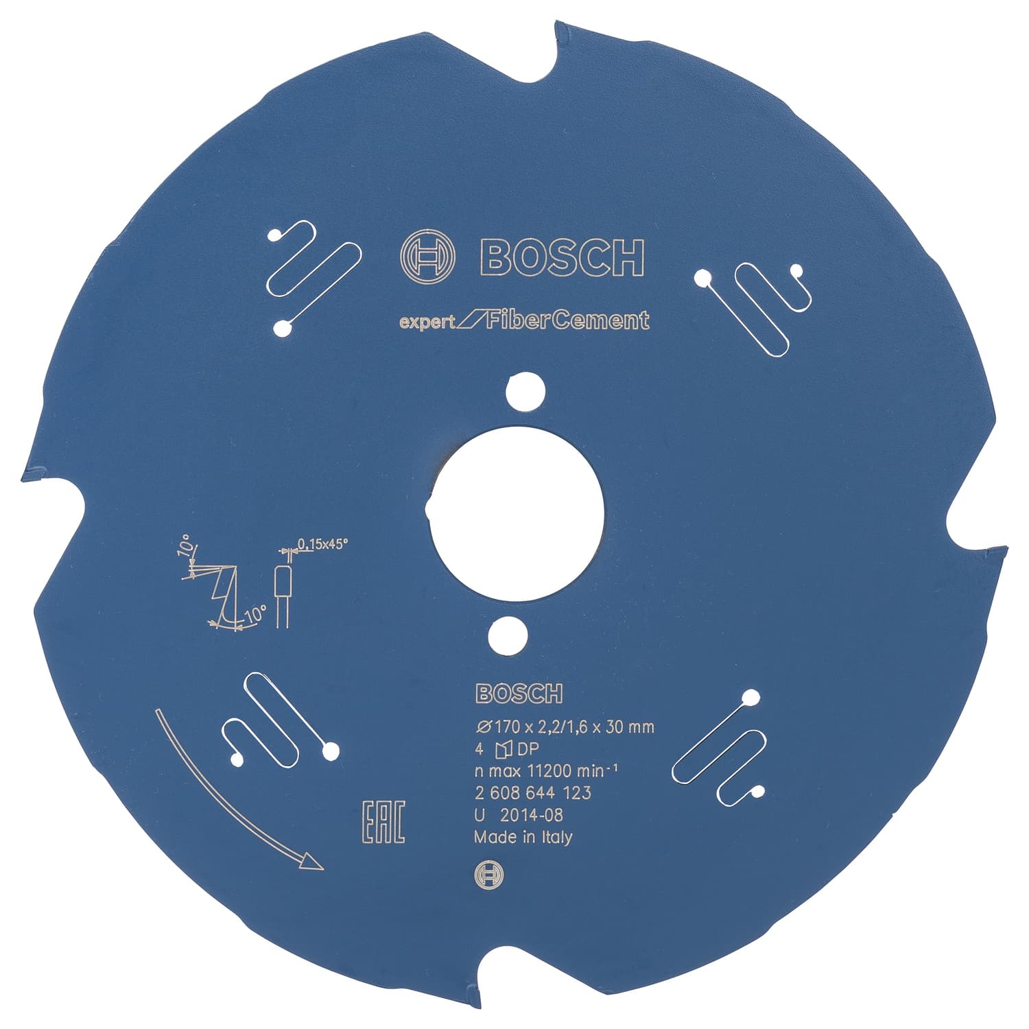 Pânză de ferăstrău circular expert for fibre cement, 170mm x 1.6mm