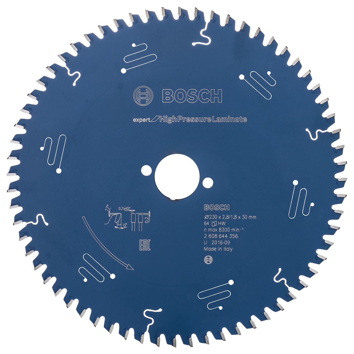 Ex tr h 230x30-64, 230mm x 1.8mm